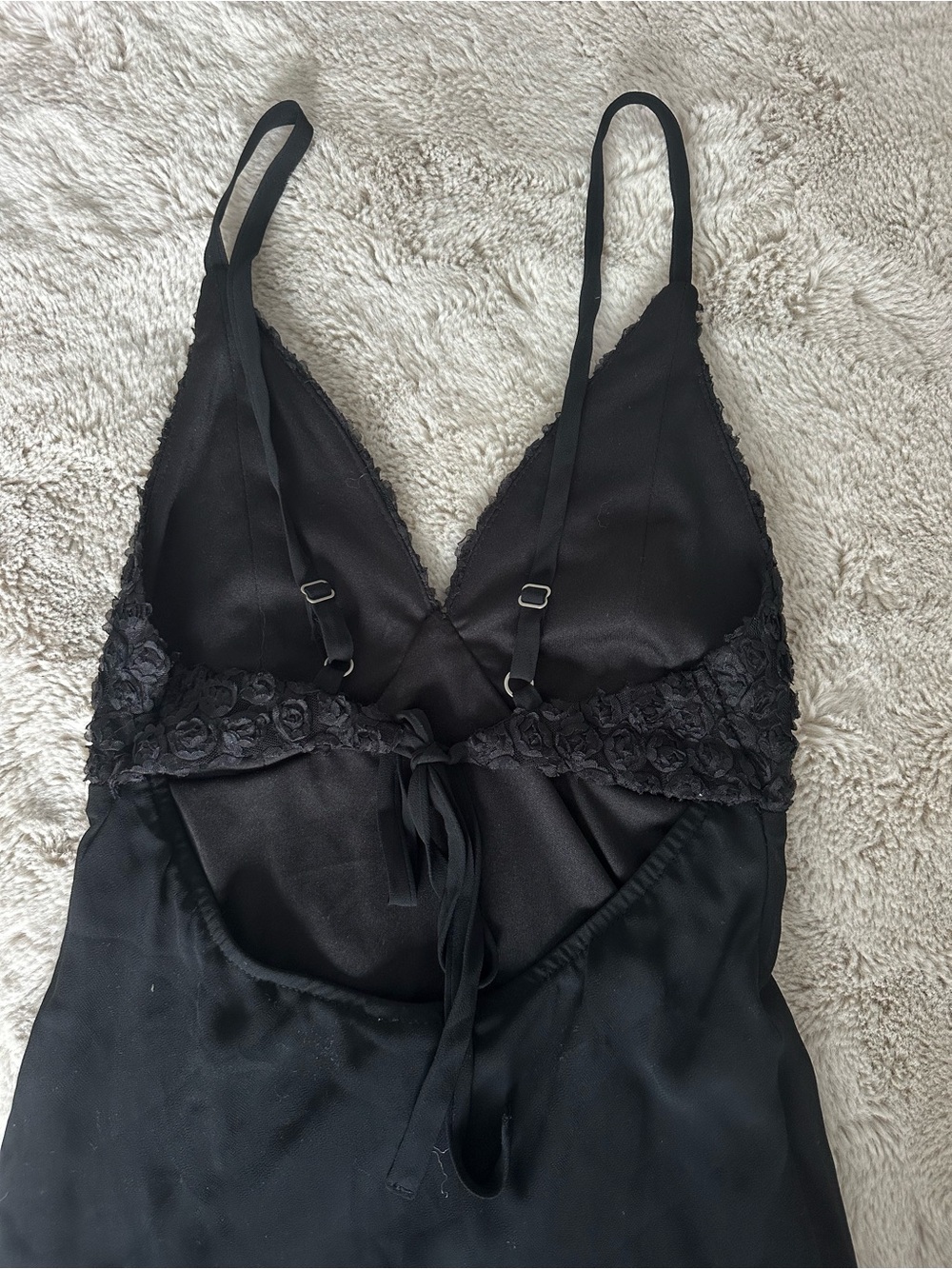 wild fable Black Lace-Trim Maxi Slip Dress - Picture 2 of 4
